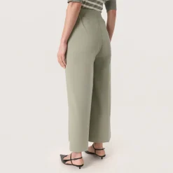 Hot Corinne High-Rise Cropped Wide-Leg Trousers Women Trousers & Shorts