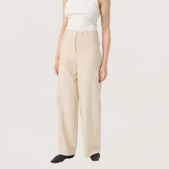 New Corinne High-Rise Wide-Leg Trousers Women Trousers & Shorts