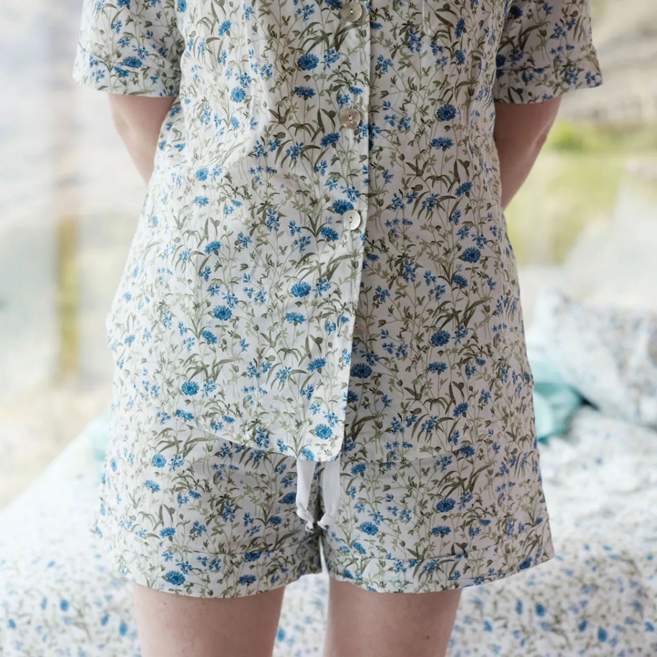 Clearance Cornflower Short Pyjama Set Women Sleepwear