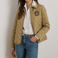 Crest Diamond Quilted Jacket Women Coats & Jackets