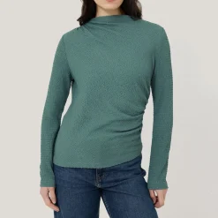 Online Crinkle Draped Top Women Tops