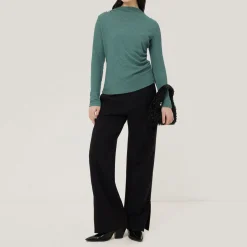 Online Crinkle Draped Top Women Tops