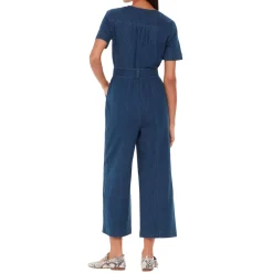 Online Cropped Denim Jumpsuit Women Jumpsuits