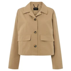 New Cropped Trench Jacket Women Coats & Jackets