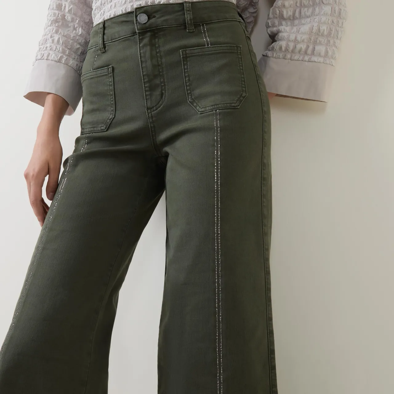 Clearance Cropped Wide Leg Jeans Women Denim