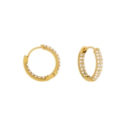 Sale Crystal Huggie Hoop Earrings Women Earrings