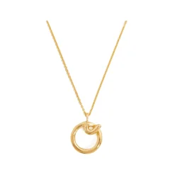 Sale Curly Molten 18 kt Gold Plated Initial Necklace O Women Necklaces