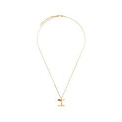 Clearance Curly Molten 18 kt Gold Plated Initial Necklace I Women Necklaces