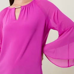 Cut-Out Blouse Women Tops