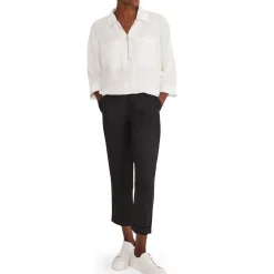 Cynthia Zip Front Shirt Women Tops