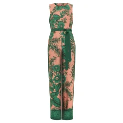 Sale Cyra Palm Tie Detail Jumpsuit Women Jumpsuits