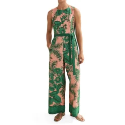 Sale Cyra Palm Tie Detail Jumpsuit Women Jumpsuits