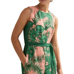 Sale Cyra Palm Tie Detail Jumpsuit Women Jumpsuits