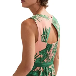 Sale Cyra Palm Tie Detail Jumpsuit Women Jumpsuits