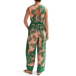 Sale Cyra Palm Tie Detail Jumpsuit Women Jumpsuits