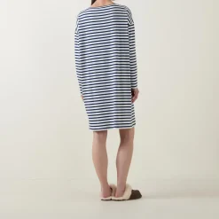 Hot Cyra Stripe Night Dress Women Sleepwear
