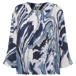 New Daciana Abstract Print Top Women Tops
