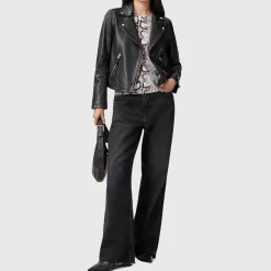 Best Dalby Leather Biker Jacket Women Coats & Jackets