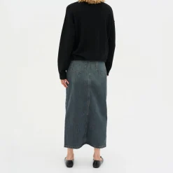 Outlet Dalvi Wrap Denim Skirt Women Skirts