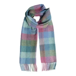New Damask Check Lambswool Scarf Women Scarves