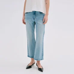 Online Dango 114 High-Rise Flared-Leg Cropped Jeans Women Denim