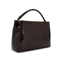 Daniella Large Croc-Embossed Tote Bag Women Top Handle Bags|Tote Bags