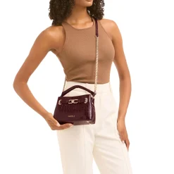 Best Daniella Mini Croc-Embossed Tote Bag Women Top Handle Bags|Tote Bags