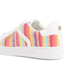 Outlet Daze Striped Lace-Up Trainers Women Trainers