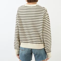 Clearance Dean Striped Sweatshirt Women Sweatshirts & Hoodies