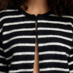Best Debbie Cropped Striped Cardigan Women Sweaters & Cardigans