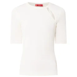 Discount Decoro Keyhole Ribbed Top Women Tops