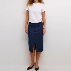 New Dekota Mid-Rise Denim Skirt Women Skirts