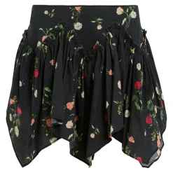 Delilah Floral Handkerchief Mini Skirt Women Skirts