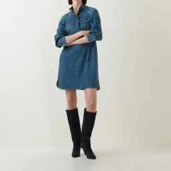 Best Denim Mini Dress Women Dresses