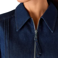 Sale Denim Pintuck Jumpsuit Women Jumpsuits