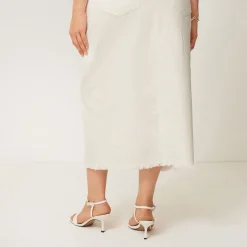 Hot Denim Slit Skirt Women Skirts