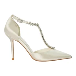 Discount Devotional Embellished T-Bar Pumps Women Heels