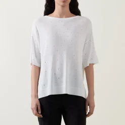 Hot Diamanté Fine-Knit Sweater Women Sweaters & Cardigans