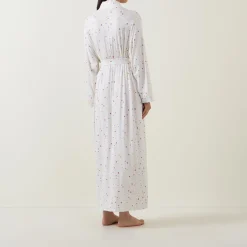 Sale Ditsy Print Longline Robe Women Sleepwear