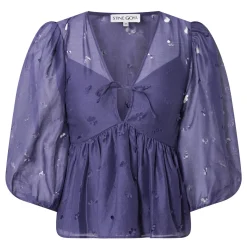 Clearance Ditzy Floral Peplum Blouse Women Tops