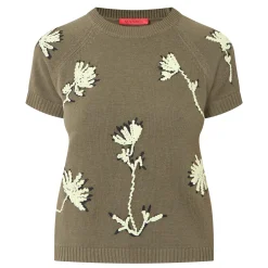 Hot Dizzy Floral Knit Top Women Sweaters & Cardigans