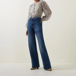 Clearance Dojo Modern Wide Leg Jeans Women Denim