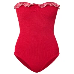 Best Dolly Gingham Bandeau Swimsuit Women Swimwear & Beachwear