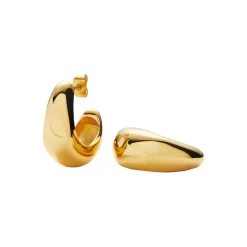 Clearance Dome Medium Hoop Earrings Women Earrings