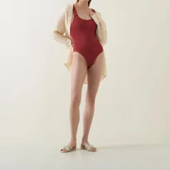 Domino Tonal-Ring One-Piece Swimsuit Women Swimwear & Beachwear