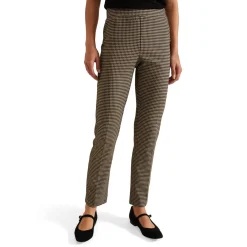 New Donna Dogtooth Straight Leg Trousers Women Trousers & Shorts