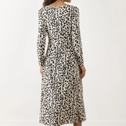 Clearance Doris Leopard Flared Dress Women Dresses