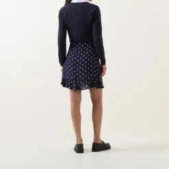 Best Dot Wrap Mini Skirt Women Skirts