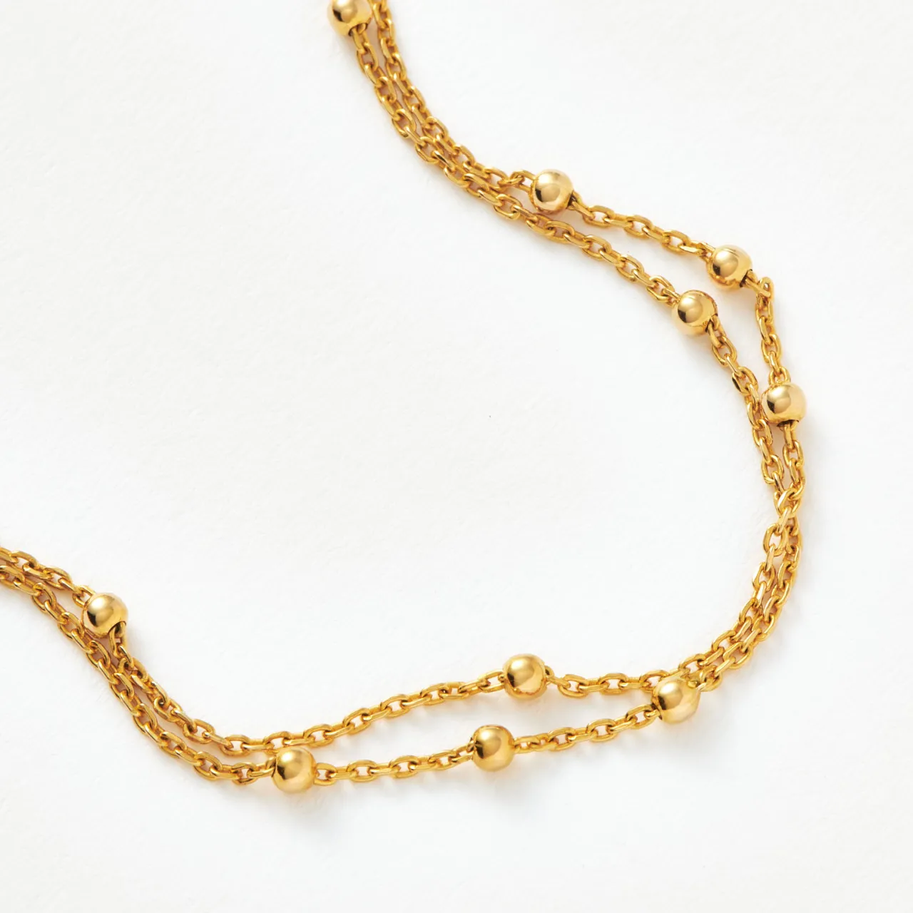 Online Double Bobble Chain Bracelet Women Bracelets