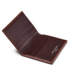 Discount Double Fold Grained Leather Cardholder Women Wallets
